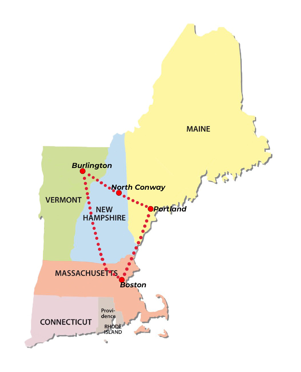 New England States Roadtrip Part III North Conway koffer.kind